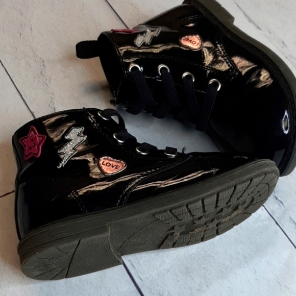 Harper Canyon Black Patent Boots - Picture 1 of 8